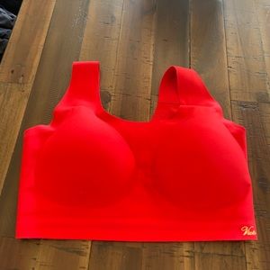 Pretty red and comfy! NWT. VS Sports bra.